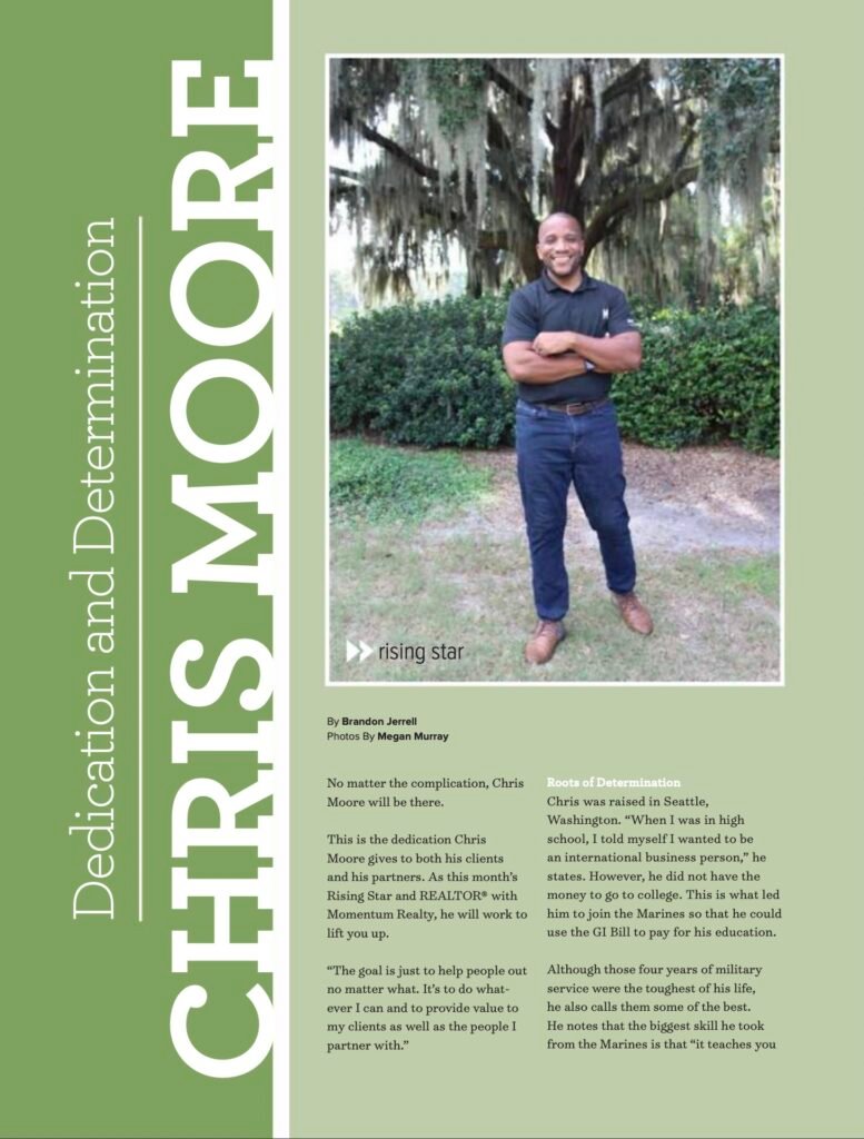 Chris Moore featured in Real Producers magazine
