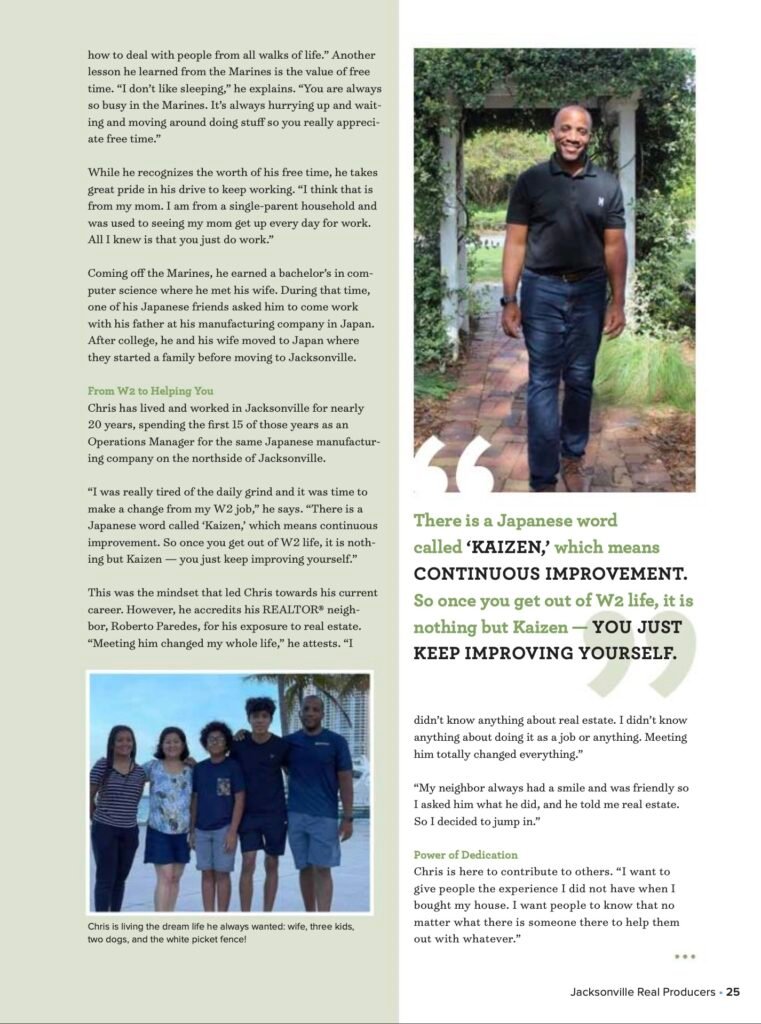 Chris Moore in Real Producers magazine's Rising Star section